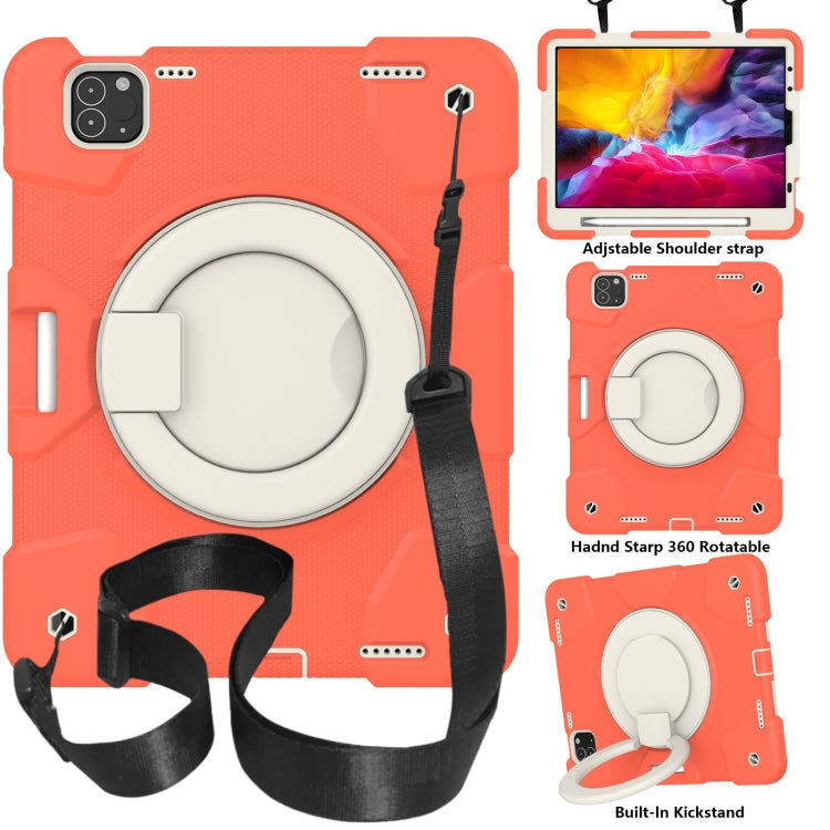 Silicone + PC Full Body Protection Tablet Case With Holder & Strap