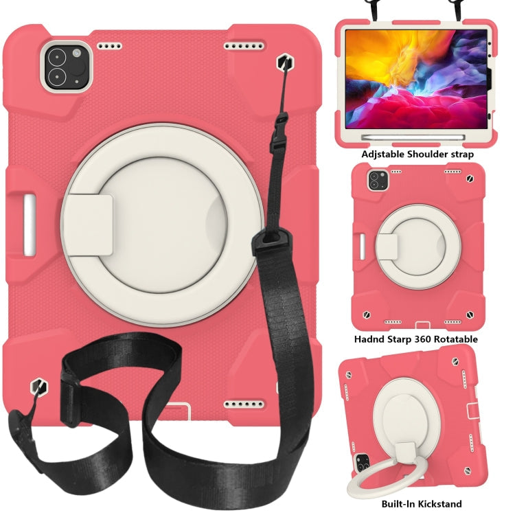 Silicone + PC Full Body Protection Tablet Case With Holder & Strap