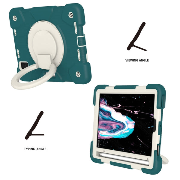 Silicone + PC Full Body Protection Tablet Case With Holder & Strap