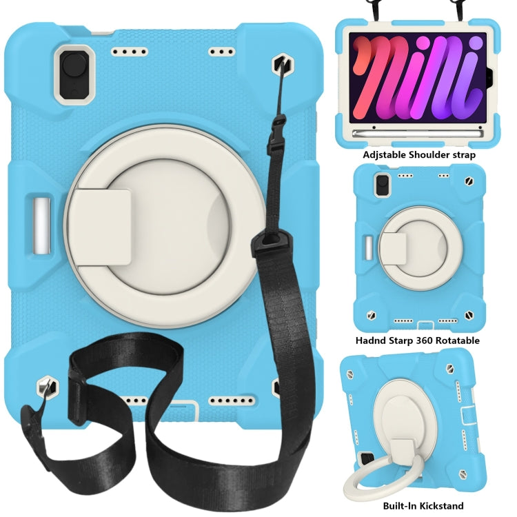 Silicone + PC Full Body Protection Tablet Case With Holder & Strap