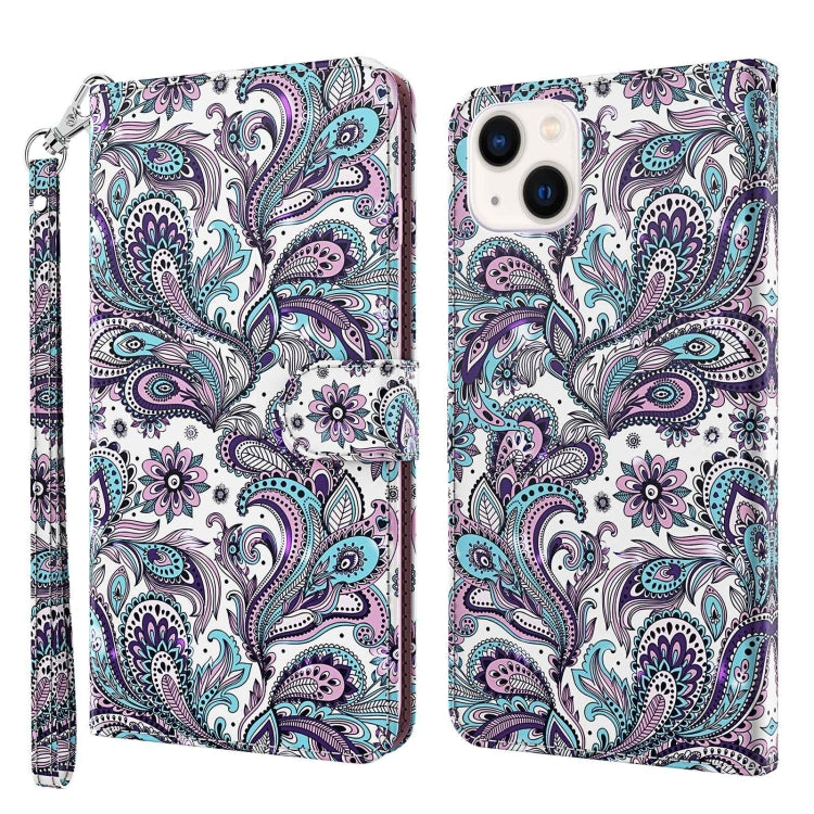 3D Painting Pattern Flip Leather Phone Case, For iPhone 14, For iPhone 14 Plus