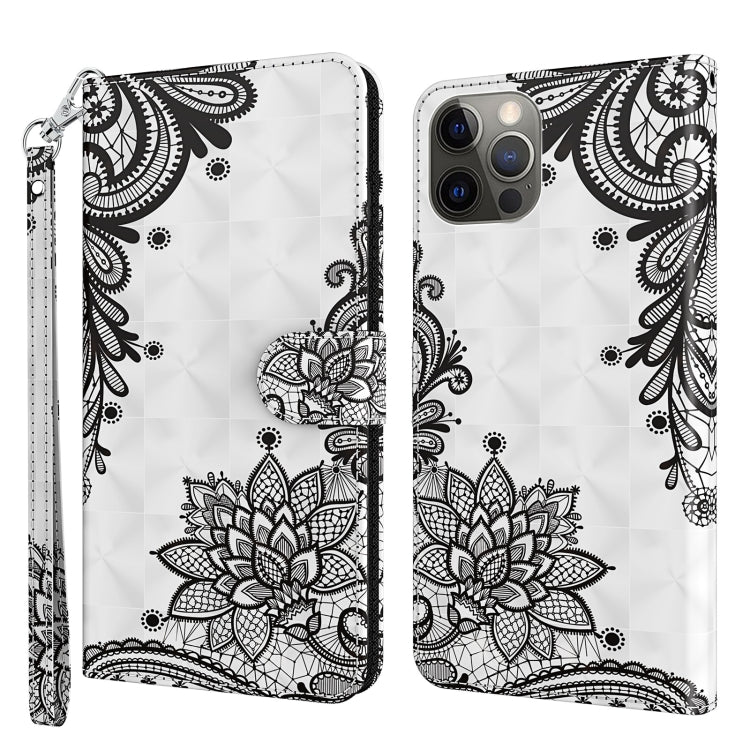 3D Painting Pattern Flip Leather Phone Case, For iPhone 14 Pro, For iPhone 14 Pro Max