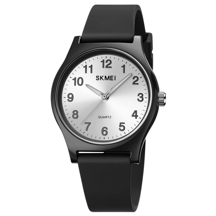 SKMEI 1760 Stainless Steel Buckle Silicone Strap Waterproof Quartz Watch