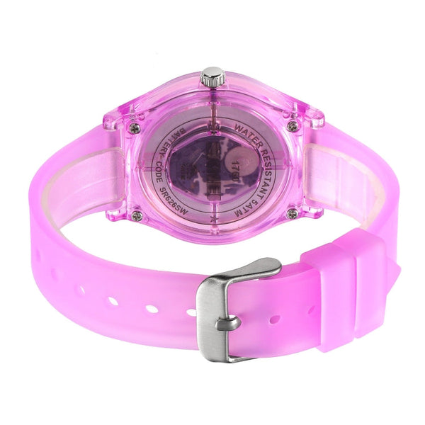 SKMEI 1760 Stainless Steel Buckle Silicone Strap Waterproof Quartz Watch