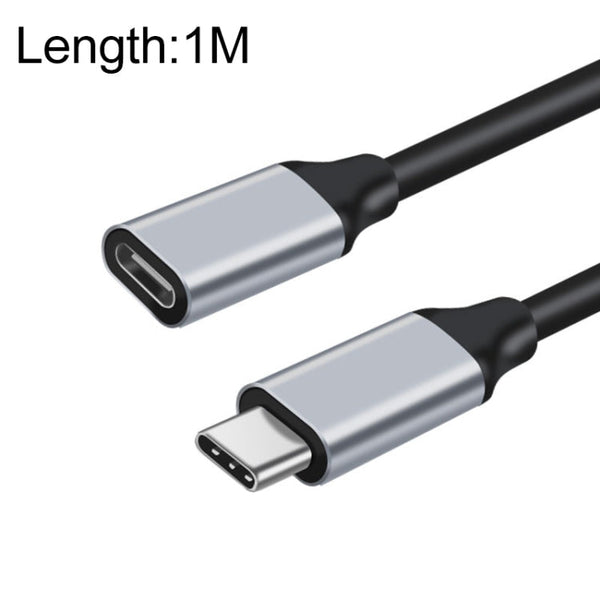 10Gbps USB-C / Type-C Male to Female Charging Data Transmission Extension Cable, 25cm, 50cm, 1m