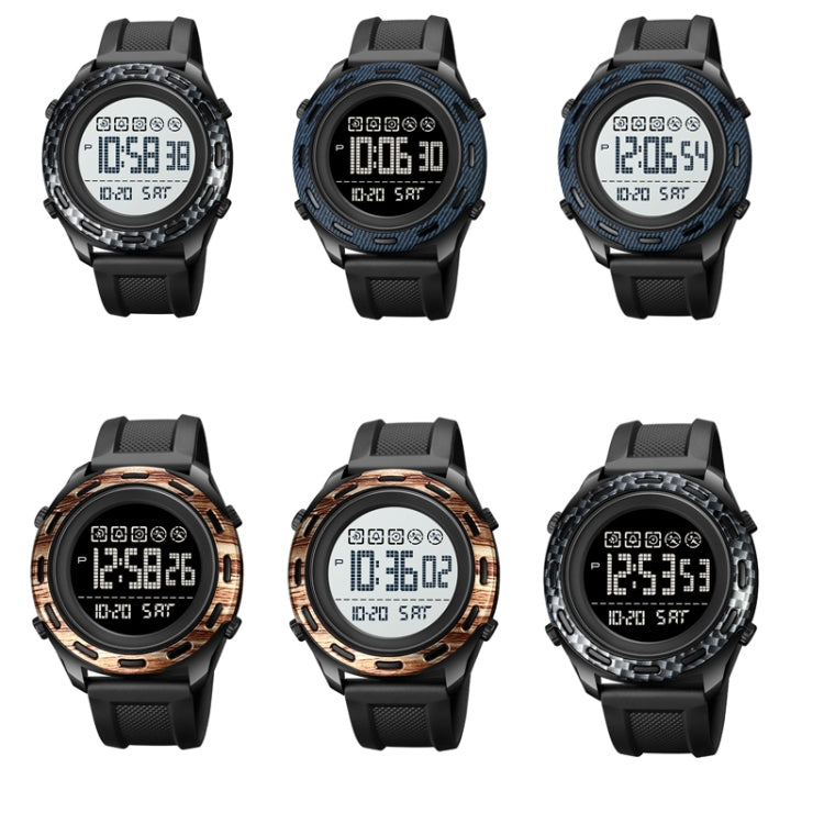 SKMEI 1872 Stainless Steel Buckle PU Strap Waterproof Electronic Watch