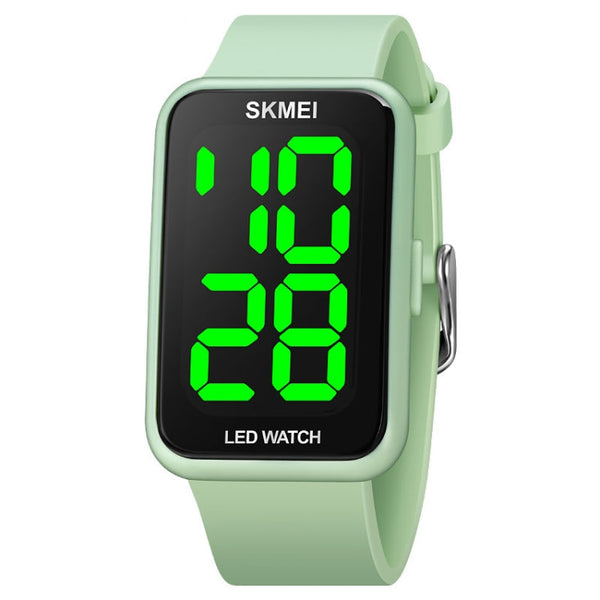 SKMEI 1873 PU Strap Waterproof LED Electronic Watch