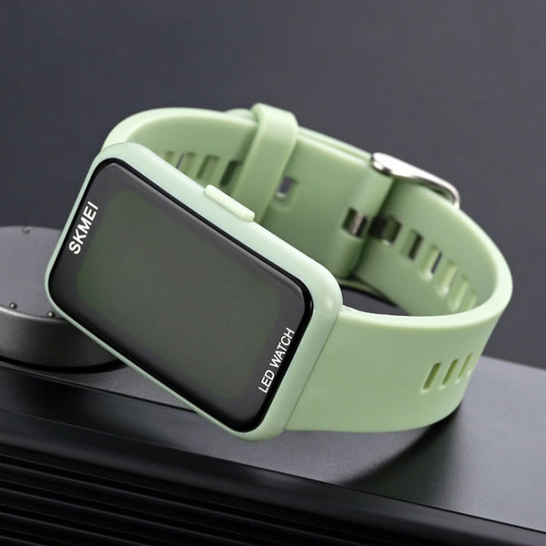 SKMEI 1873 PU Strap Waterproof LED Electronic Watch