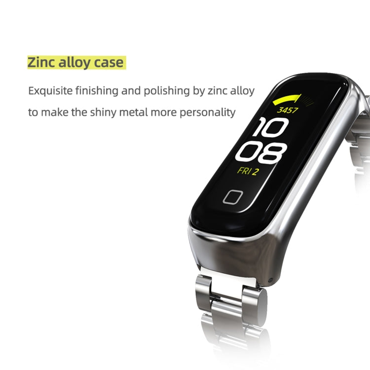 MIJOBS Three-bead Metal Stainless Steel Watch Band