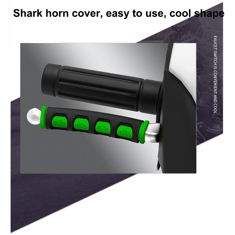 2 PCS Motorcycle Modification Accessories PVC Horn ShapeHand Grip Cover Handlebar Set