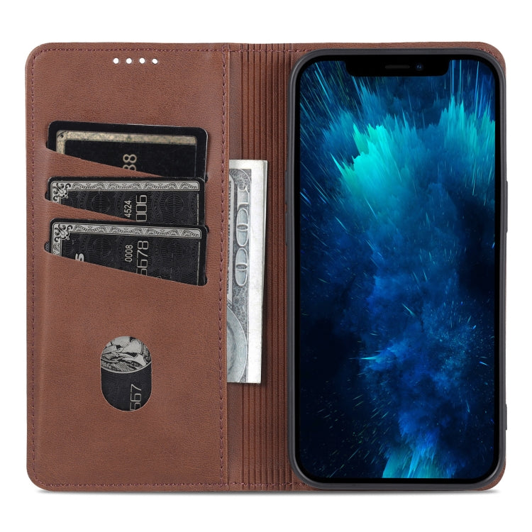AZNS Magnetic Calf Texture Flip Leather Phone Case