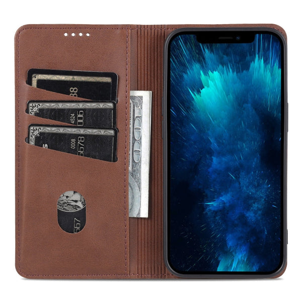 AZNS Magnetic Calf Texture Flip Leather Phone Case