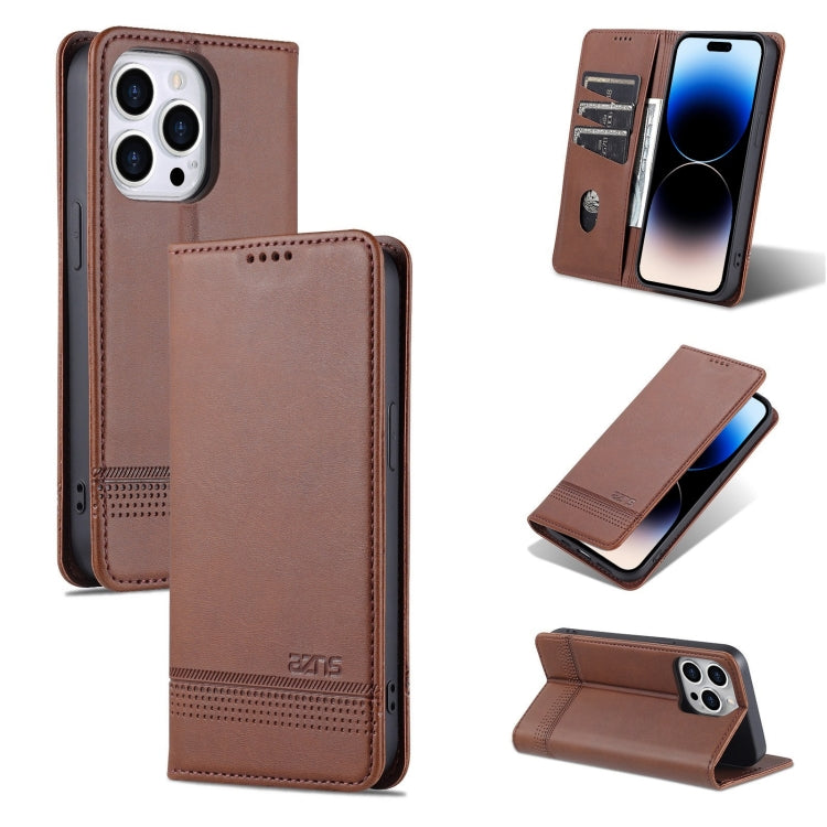 AZNS Magnetic Calf Texture Flip Leather Phone Case