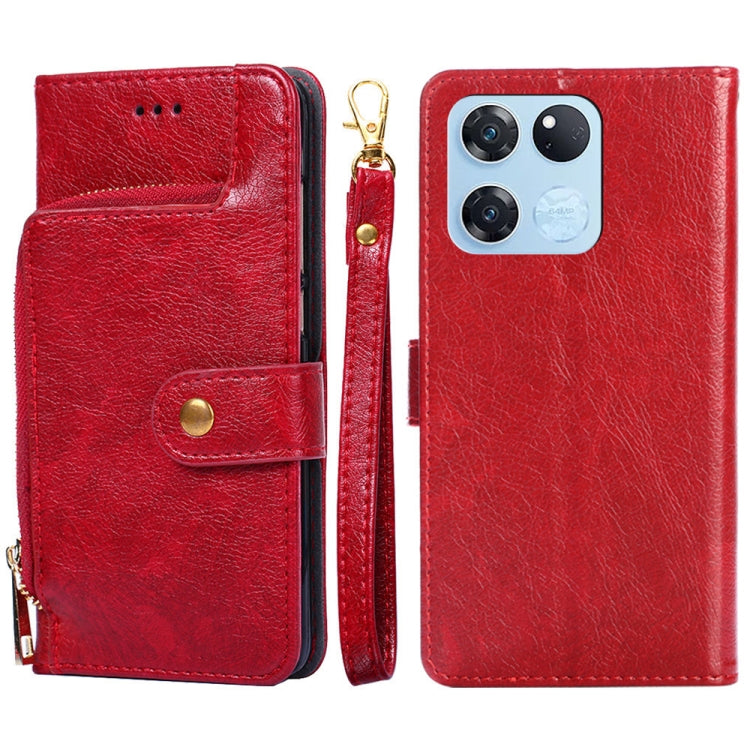 Zipper Bag PU + TPU Horizontal Flip Leather Case, For OnePlus Ace Racing