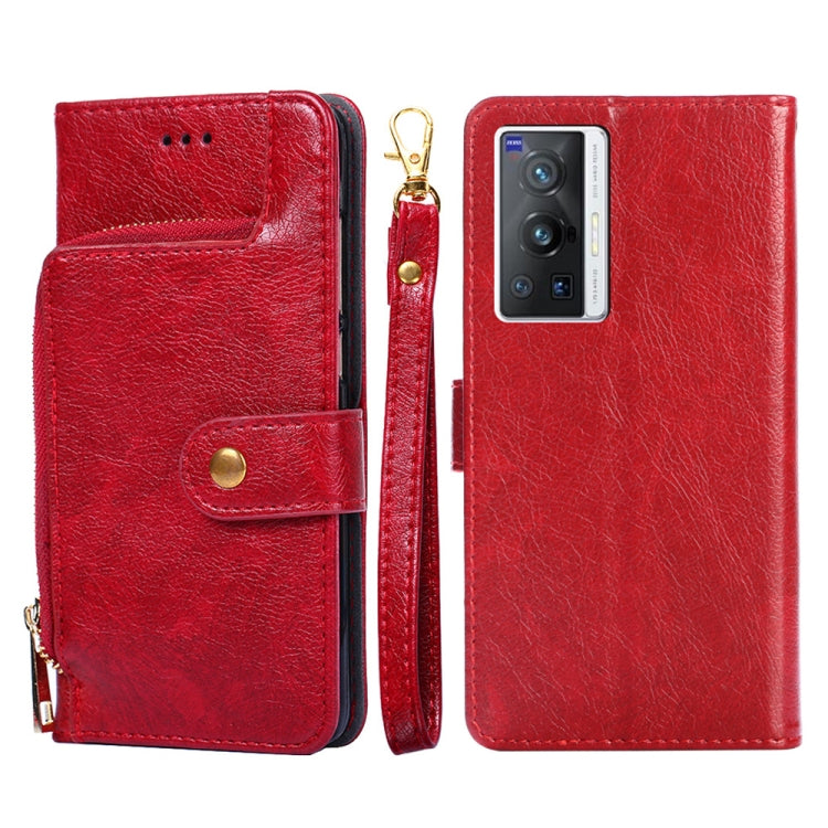 Zipper Bag PU + TPU Horizontal Flip Leather Phone Case, For vivo X70 Pro, For vivo X70 Pro+, For vivo Y15s Global Version, For vivo Y21/Y21s/Y33s