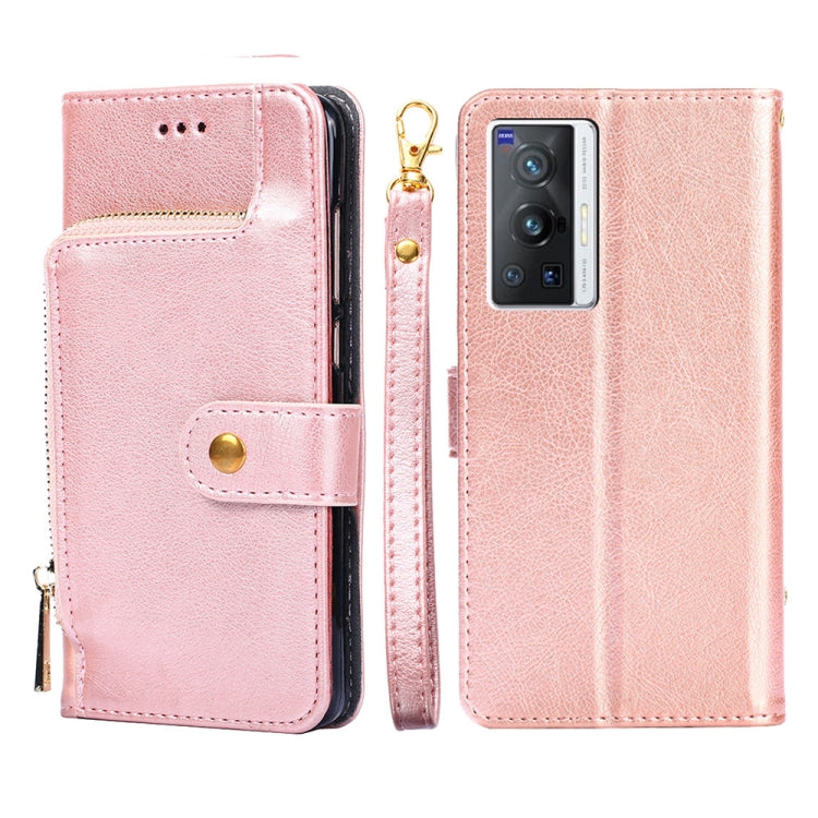 Zipper Bag PU + TPU Horizontal Flip Leather Phone Case, For vivo X70 Pro, For vivo X70 Pro+, For vivo Y15s Global Version, For vivo Y21/Y21s/Y33s
