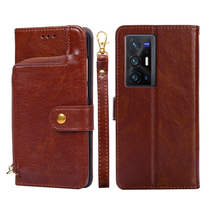 Zipper Bag PU + TPU Horizontal Flip Leather Phone Case, For vivo X70 Pro, For vivo X70 Pro+, For vivo Y15s Global Version, For vivo Y21/Y21s/Y33s