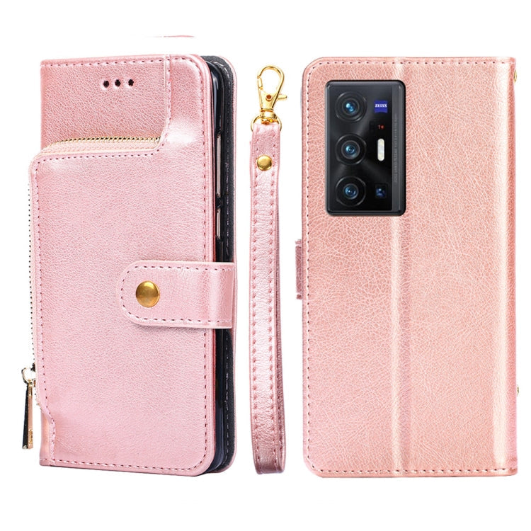 Zipper Bag PU + TPU Horizontal Flip Leather Phone Case, For vivo X70 Pro, For vivo X70 Pro+, For vivo Y15s Global Version, For vivo Y21/Y21s/Y33s