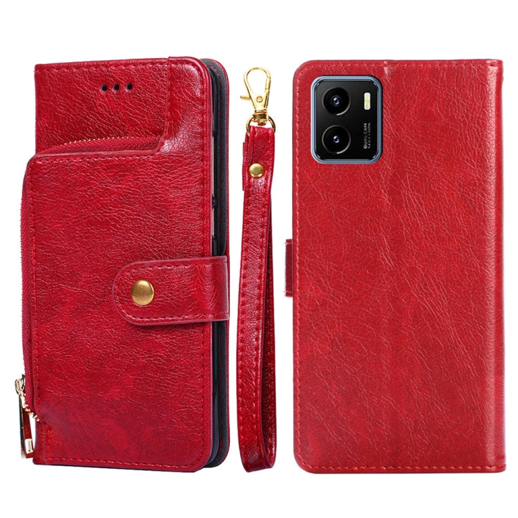 Zipper Bag PU + TPU Horizontal Flip Leather Phone Case, For vivo X70 Pro, For vivo X70 Pro+, For vivo Y15s Global Version, For vivo Y21/Y21s/Y33s