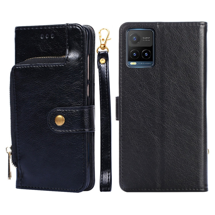 Zipper Bag PU + TPU Horizontal Flip Leather Phone Case, For vivo X70 Pro, For vivo X70 Pro+, For vivo Y15s Global Version, For vivo Y21/Y21s/Y33s