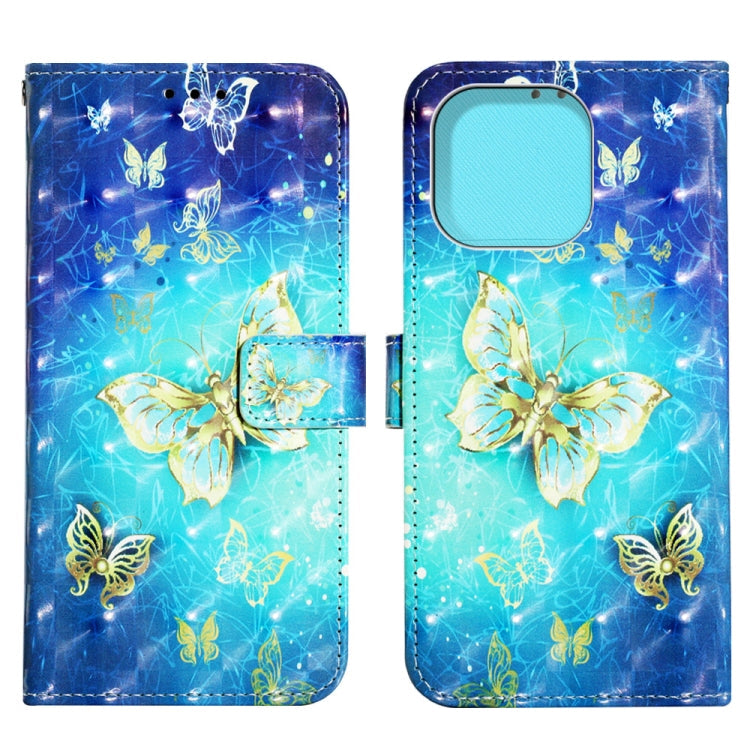 3D Painting Horizontal Flip Leather Phone Case