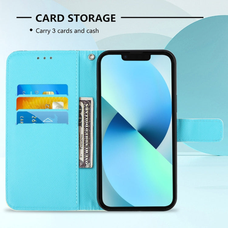 3D Painting Horizontal Flip Leather Phone Case