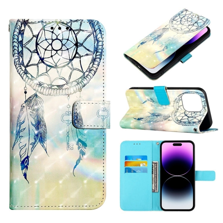 3D Painting Horizontal Flip Leather Phone Case