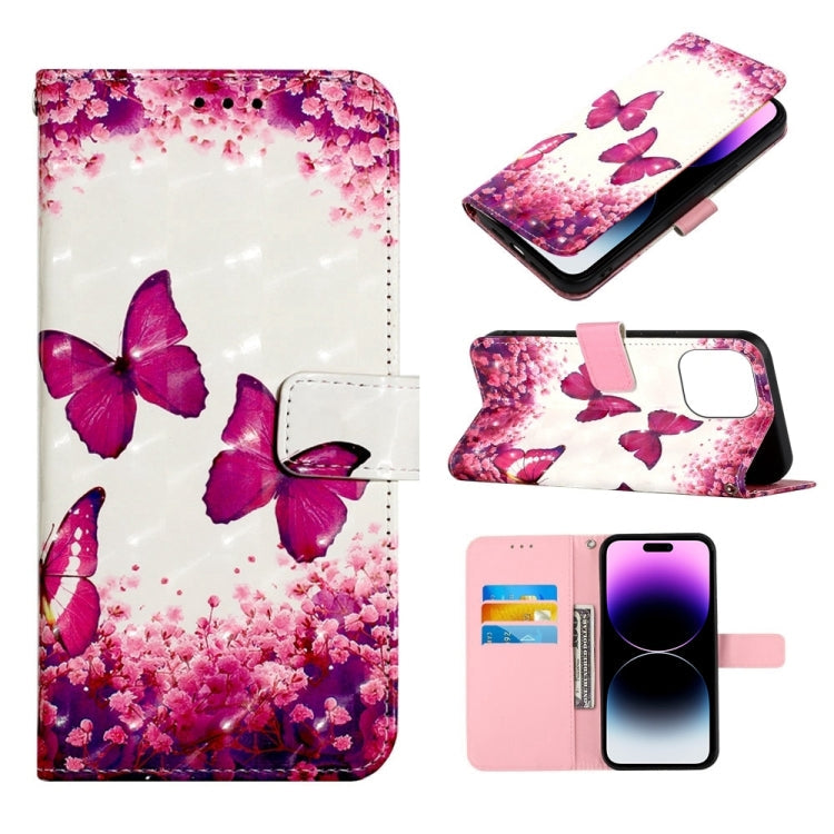 3D Painting Horizontal Flip Leather Phone Case