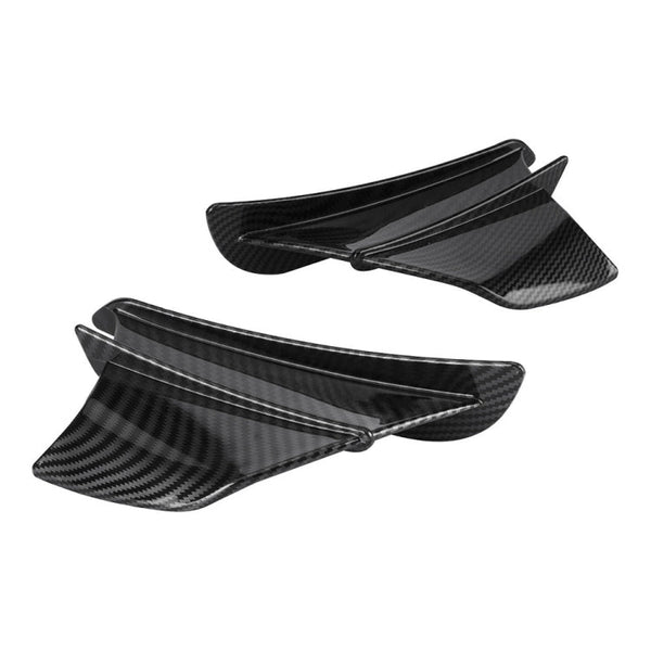Motorcycle Winglet Aerodynamic Wing Kit Spoiler, Glossy Carbon, Matte Carbon, Forged Texture