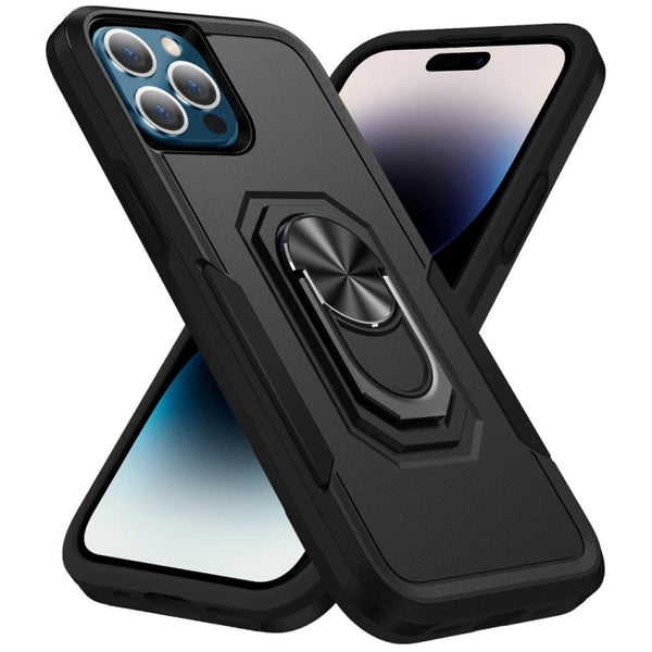 Ring Kickstand Heavy Duty Shockproof Phone Case, For iPhone 14, For iPhone 14 Plus, For iPhone 14 Pro, For iPhone 14 Pro Max