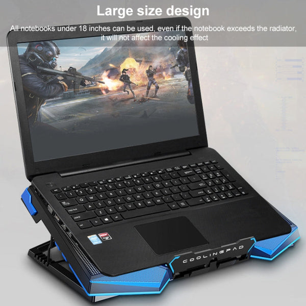 5 Fan 2 USB Lifting Folding Laptop Cooling Stand