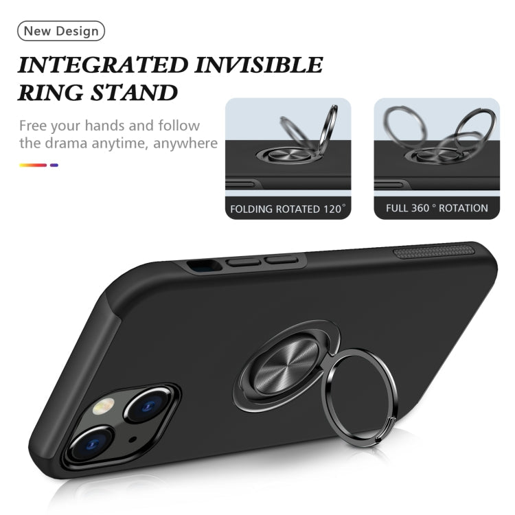 Magnetic Ring Kickstand Shockproof Phone Case, For iPhone 14, For iPhone 14 Plus, For iPhone 14 Pro