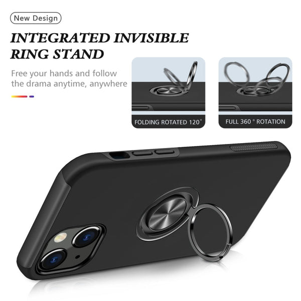 Magnetic Ring Kickstand Shockproof Phone Case, For iPhone 14, For iPhone 14 Plus, For iPhone 14 Pro