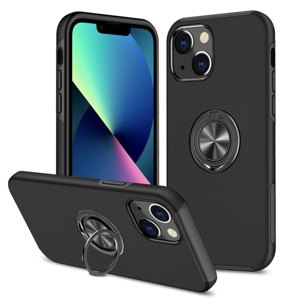 Magnetic Ring Kickstand Shockproof Phone Case, For iPhone 14, For iPhone 14 Plus, For iPhone 14 Pro