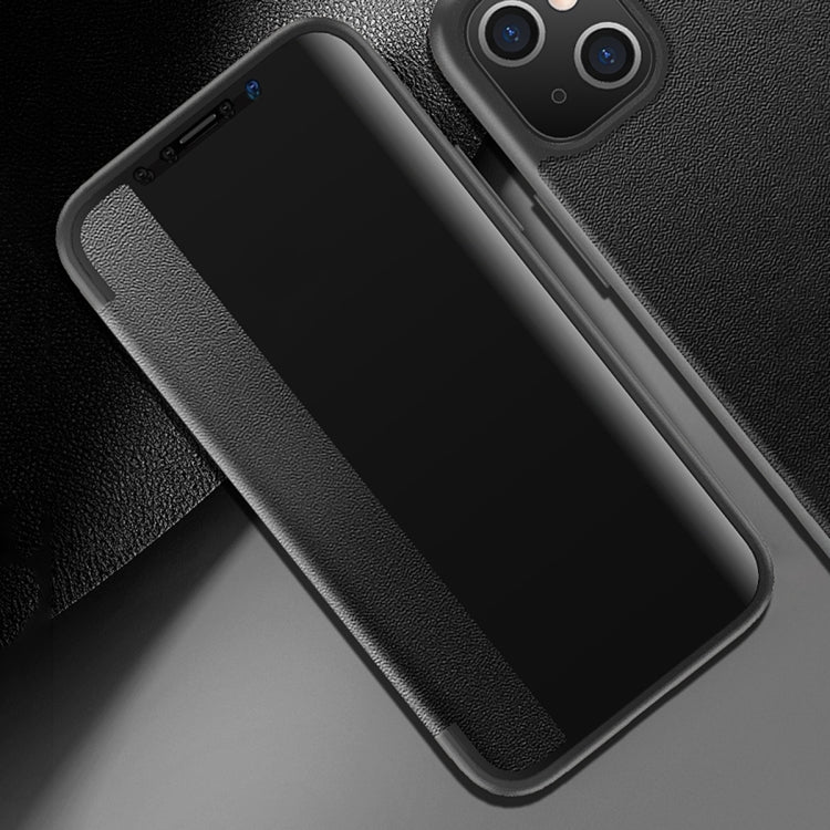 Magnetic Side Window View Shockproof Horizontal Flip Leather Case, For iPhone 14, For iPhone 14 Plus, For iPhone 14 Pro, For iPhone 14 Pro Max
