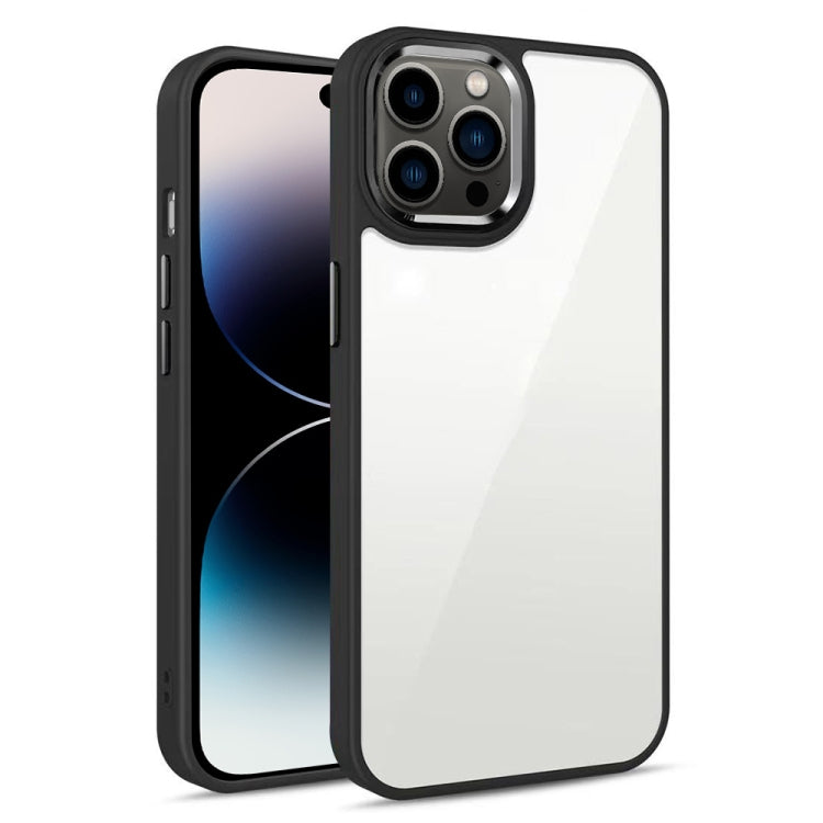 3 in 1 Electroplated Acrylic Phone Case, For iPhone 14, For iPhone 14 Plus, For iPhone 14 Pro