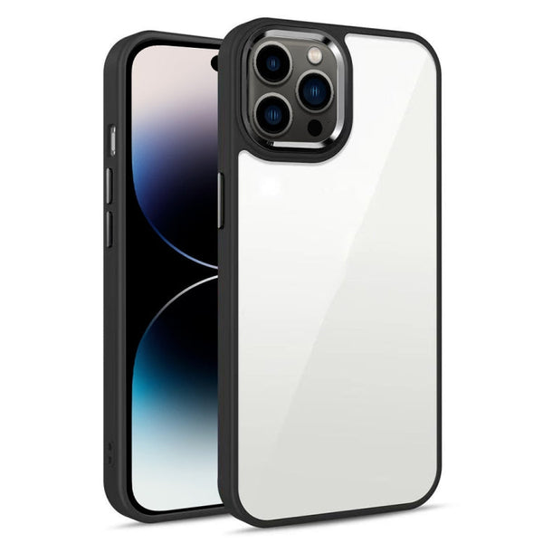 3 in 1 Electroplated Acrylic Phone Case, For iPhone 14, For iPhone 14 Plus, For iPhone 14 Pro