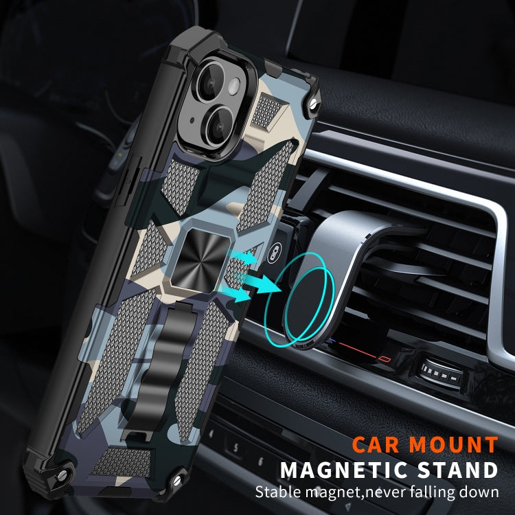 Camouflage Armor Shockproof TPU + PC Magnetic Phone Case