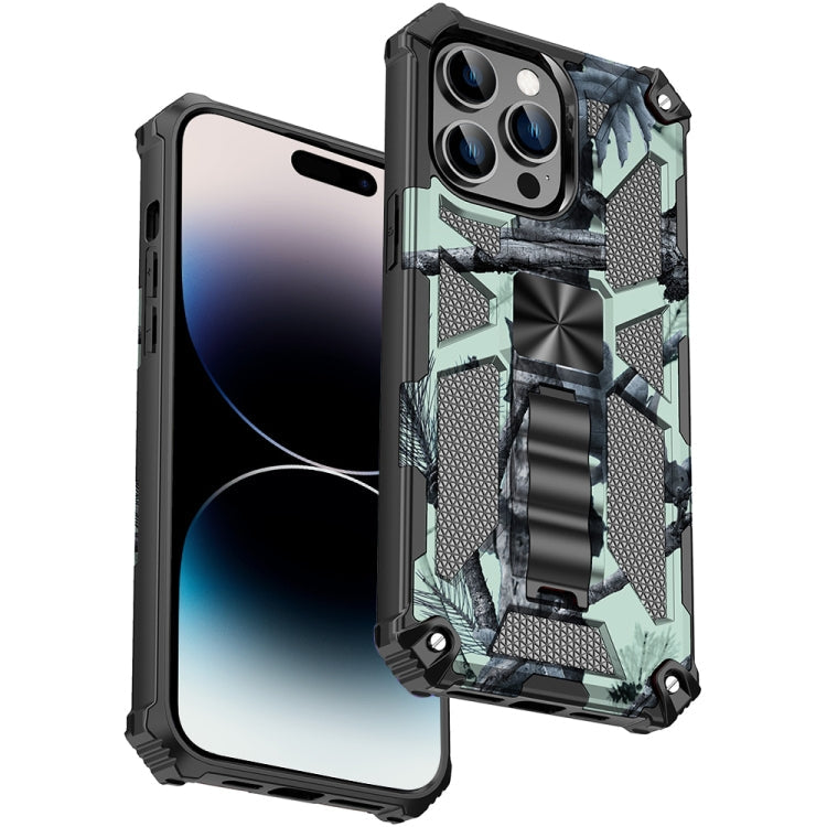 Camouflage Armor Shockproof TPU + PC Magnetic Phone Case