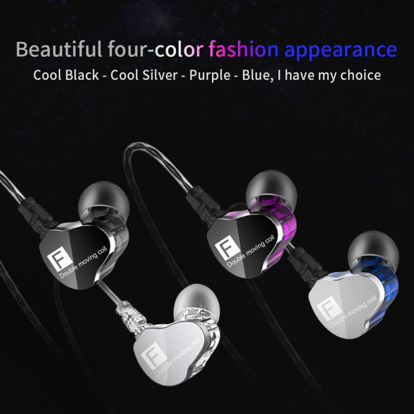 QKZ F910 In-Ear Subwoofer Dual Dynamic Earphone