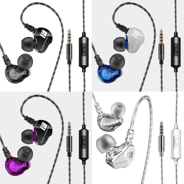 QKZ F910 In-Ear Subwoofer Dual Dynamic Earphone
