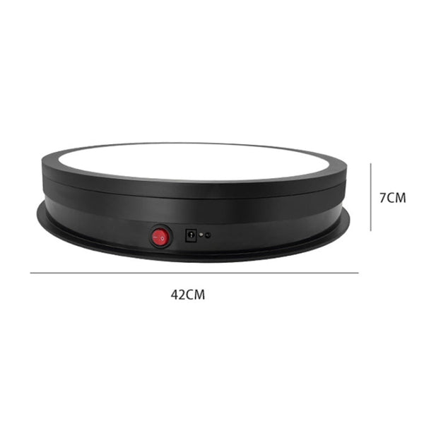 42cm LED Light Electric Rotating Display Stand Turntable