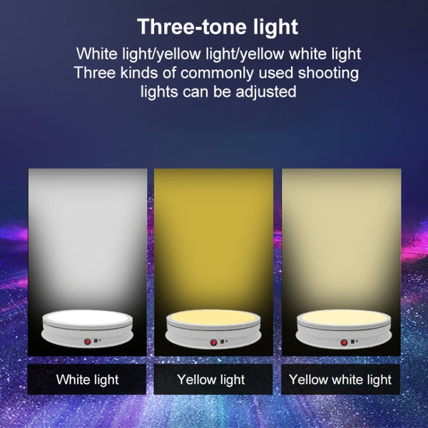 42cm LED Light Electric Rotating Display Stand Turntable