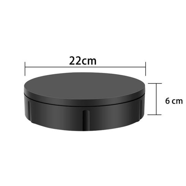 22cm Charging Rotating Display Stand Video Shooting Turntable, Load: 50kg