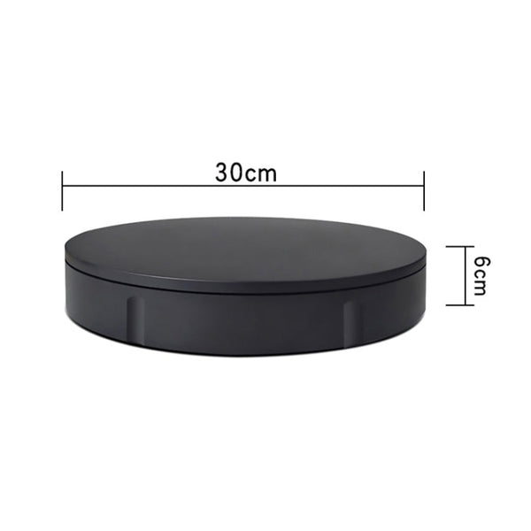 30cm Charging Rotating Display Stand Video Shooting Turntable, Load: 50kg