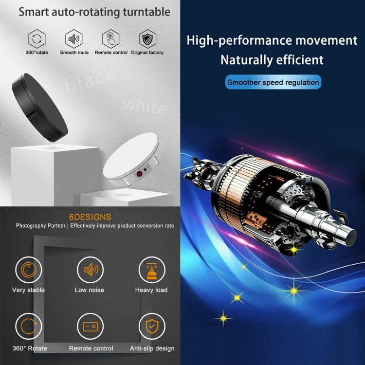 30cm Charging Rotating Display Stand Video Shooting Turntable, Load: 50kg