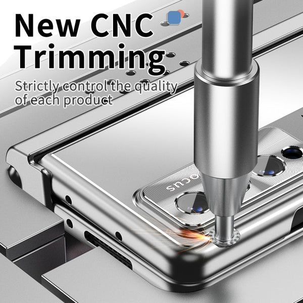 Aluminum Alloy Double Hinge Shockproof Phone Protective Case