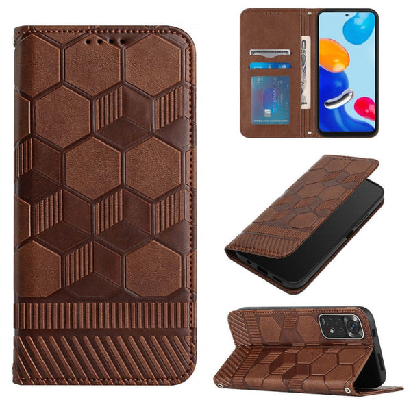 Football Texture Magnetic Leather Flip Phone Case, For Xiaomi Redmi 10C / 10 India, For Xiaomi Redmi 10A, For Xiaomi Redmi Note 11 Global 2022 / Note 11S 4G, For Xiaomi Redmi Note 11 Pro 5G / 4G Global 2022 / Note 11 Pro+ India