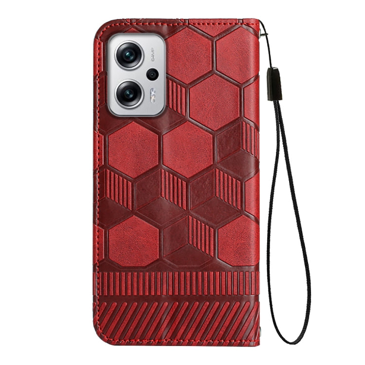 Football Texture Magnetic Leather Flip Phone Case, For Xiaomi Redmi Note 11T Pro, For Xiaomi Poco M4 5G, For Xiaomi Poco M4 Pro 4G, For Xiaomi Poco M4 Pro 5G