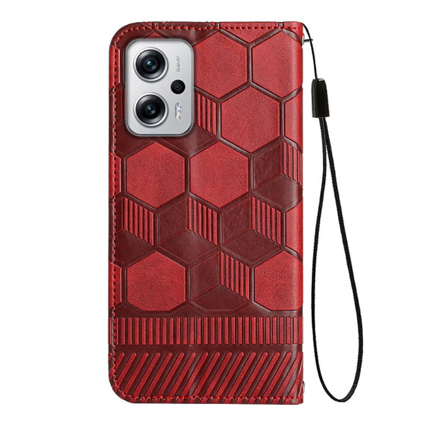 Football Texture Magnetic Leather Flip Phone Case, For Xiaomi Redmi Note 11T Pro, For Xiaomi Poco M4 5G, For Xiaomi Poco M4 Pro 4G, For Xiaomi Poco M4 Pro 5G
